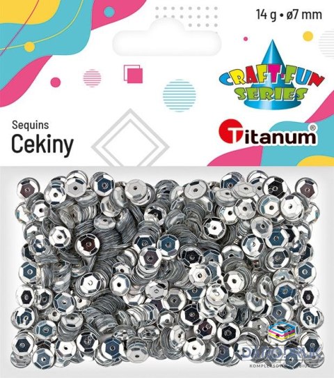 Titanum Cekiny Craft-Fun Series okrągłe 7mm 14g Titanum (CM6S)