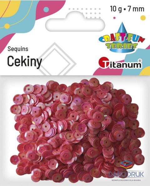 Titanum Cekiny Titanum Craft-Fun Series Okrągłe perłowe jasnoróżowe