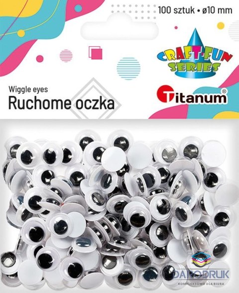 Titanum Oczka Craft-Fun Series 10mm 100 szt Titanum (O003)