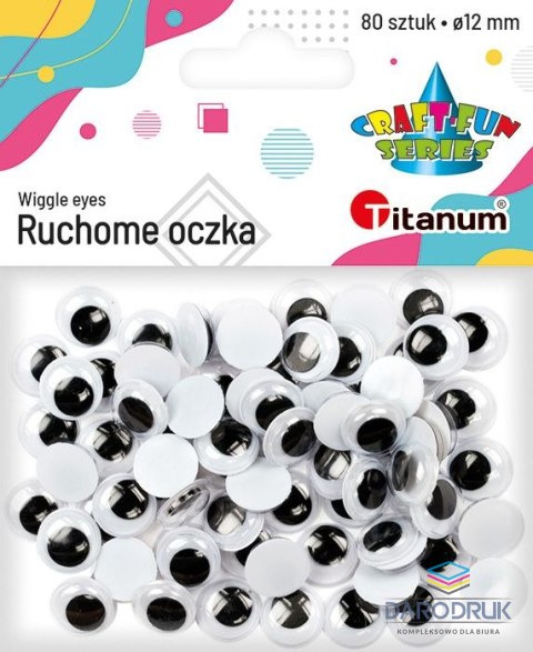 Titanum Oczka Craft-Fun Series 12mm 80 szt Titanum (O004)
