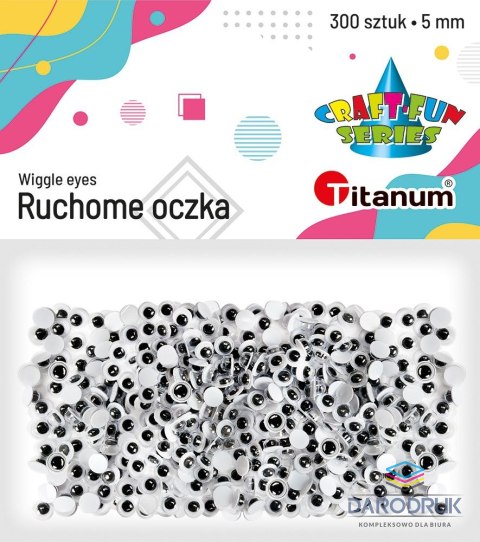 Titanum Oczka Craft-Fun Series 5mm 300 szt Titanum (O001)