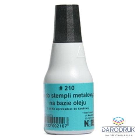 Trodat Tusz do stempli metalowych Noris 25 ml czarny