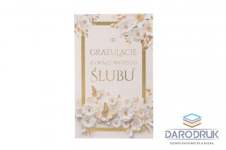 Art Nuvo Kartka składana A5 ślub Art Nuvo (5905771370602)