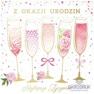 Art Nuvo Kartka składana urodziny [mm:] 150x150 Art Nuvo (5902973358674)