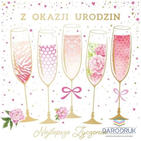 Art Nuvo Kartka składana urodziny [mm:] 150x150 Art Nuvo (5902973358674)