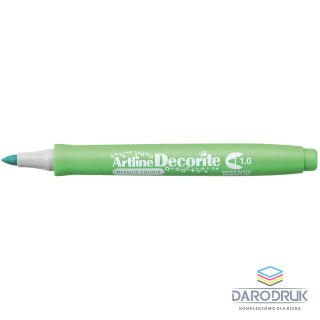 Artline Marker permanentny metaliczny decorite wkład zielony 1,0mm pędzelek końcówka Artline (AR-033 4 8)
