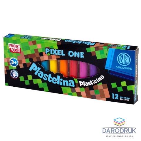 Astrino Plastelina 12 kol. pixel one mix Astrino (303221005)