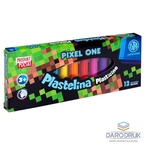 Astrino Plastelina 12 kol. pixel one mix Astrino (303221005)
