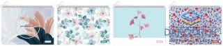 Beniamin Teczka plastikowa na suwak flower A4 mix Beniamin