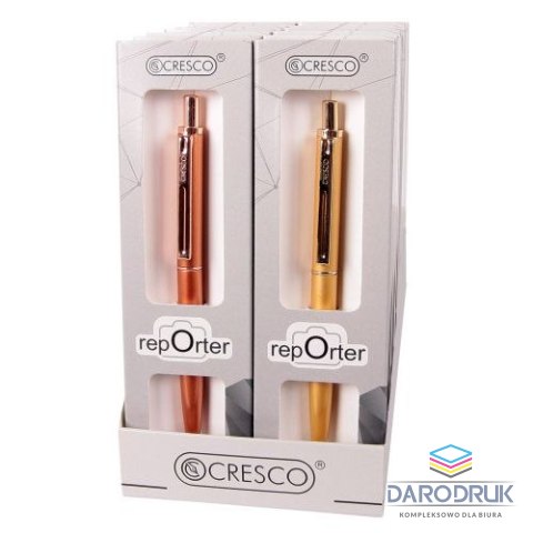 Cresco Długopis standardowy Reporter Premium 5907464218604 wkład niebieski Cresco (290103)