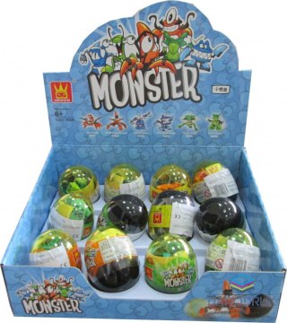 Norimpex Klocki plastikowe monster w jajku Norimpex (NO-1000583)