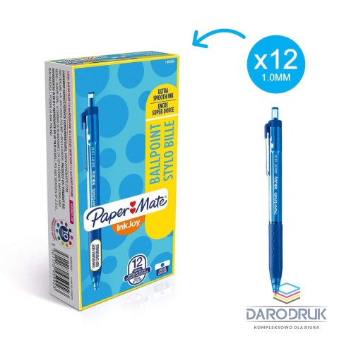 Paper Mate Długopis INKJOY niebieski wkład niebieski 1,0mm Paper Mate (S0959920)