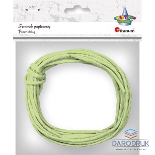 Titanum Sznurek Craft-Fun Series papierowy jasnozielony 5m Titanum (G40)