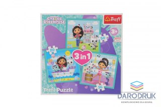 Trefl Puzzle Gabbi Aktywności Gabbi 3w1 el. Trefl (34871)