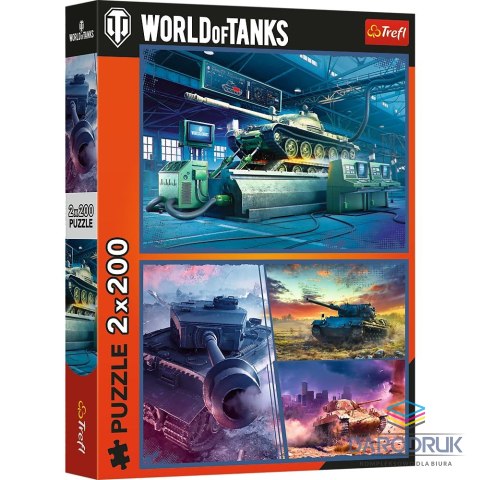 Trefl Puzzle World Of Tanks Pancerna misja 2x200 el. Trefl (13346)