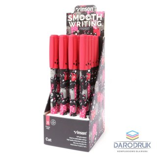Vinson Długopis olejowy Fashion A27 KOTY wkład niebieski 0,7mm Vinson