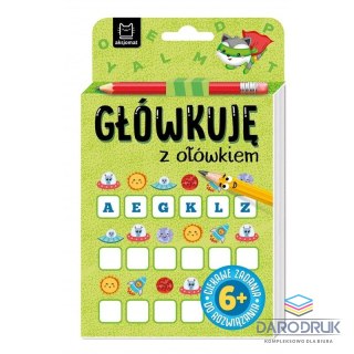 Aksjomat Książeczka edukacyjna Główkuję z ołówkiem, 6+, Książeczka zielona Aksjomat