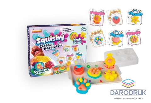 Dumel Zestaw kreatywny dla dzieci SQUISHY-ZESTAW SŁODZIAKÓW Dumel (DD30601)