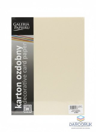 Galeria Papieru Papier ozdobny (wizytówkowy) A4 iceland kremowy 250g Galeria Papieru (200602)