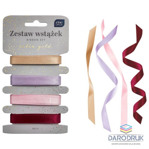 Interdruk Wstążka SATIN GOLD 5902277345486x2 [mm x m] mix Interdruk (4x2m)