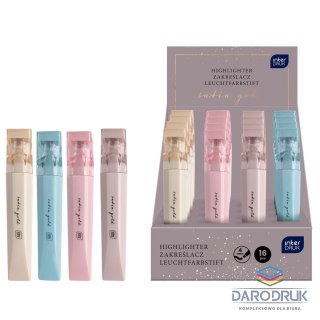 Interdruk Zakreślacz Satin Gold 16 szt wkład mix Interdruk