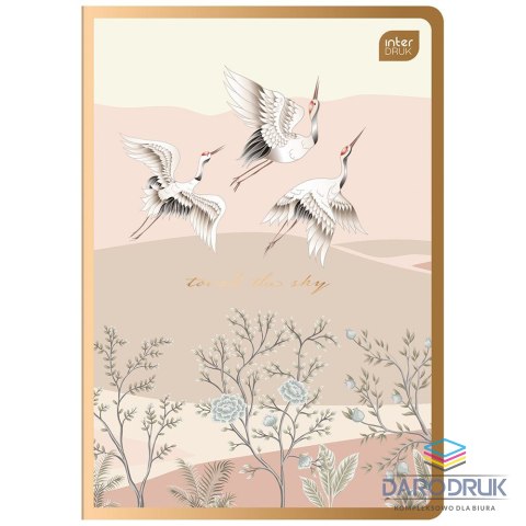 Interdruk Zeszyt A5 SATIN GOLD 80k. 70g krata Interdruk (ZEA560#)