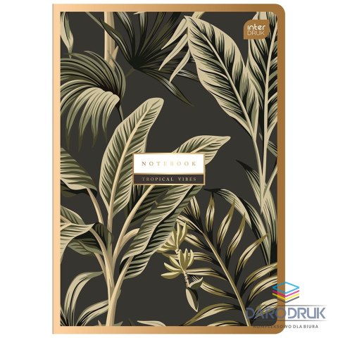 Interdruk Zeszyt A5 SATIN GOLD 80k. 70g krata Interdruk (ZEA560#)