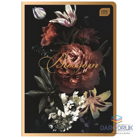 Interdruk Zeszyt A5 SATIN GOLD 80k. 70g krata Interdruk (ZEA560#)