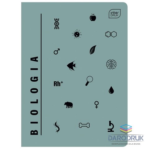 Interdruk Zeszyt A5 UV BIOLOGIA/PRZYRODA 60k. 70g krata Interdruk (A5/ 60 #)
