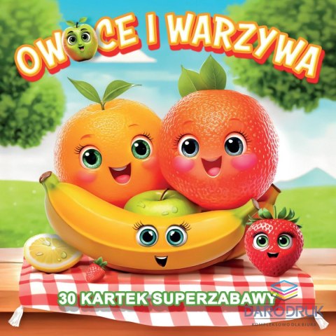 Kolorowanka Owoce i warzywa 3D