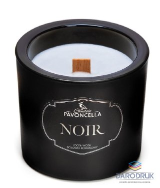 Pavoncella Świeczka ozdobna Classico Noir czarna 170g Pavoncella (5905711530370)
