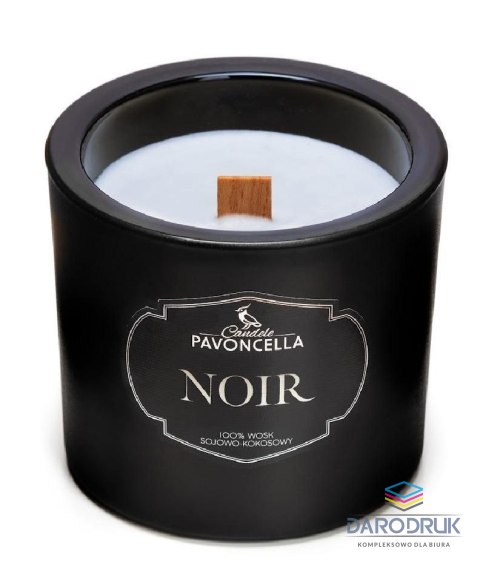 Pavoncella Świeczka ozdobna Classico Noir czarna 170g Pavoncella (5905711530370)