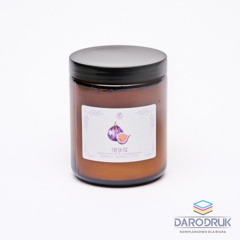 Pavoncella Świeczka ozdobna Smell me Fresh Fig 250ml Pavoncella (5906492907290)
