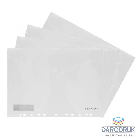 Starpak Teczka plastikowa na zatrzask A4 przezroczysty Starpak (449985)