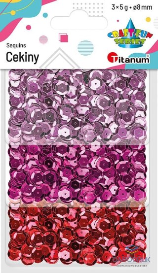 Titanum Cekiny Craft-Fun Series 8mm mix Titanum (BEF-007)