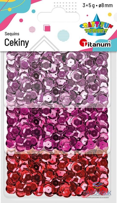 Titanum Cekiny Craft-Fun Series 8mm mix Titanum (BEF-007)