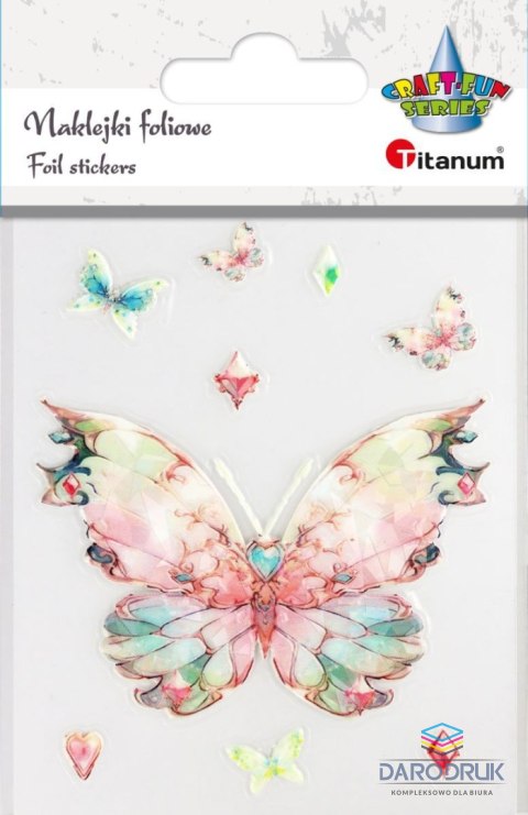 Titanum Naklejka (nalepka) Craft-Fun Series Motyle foliowe Titanum (25MD005)