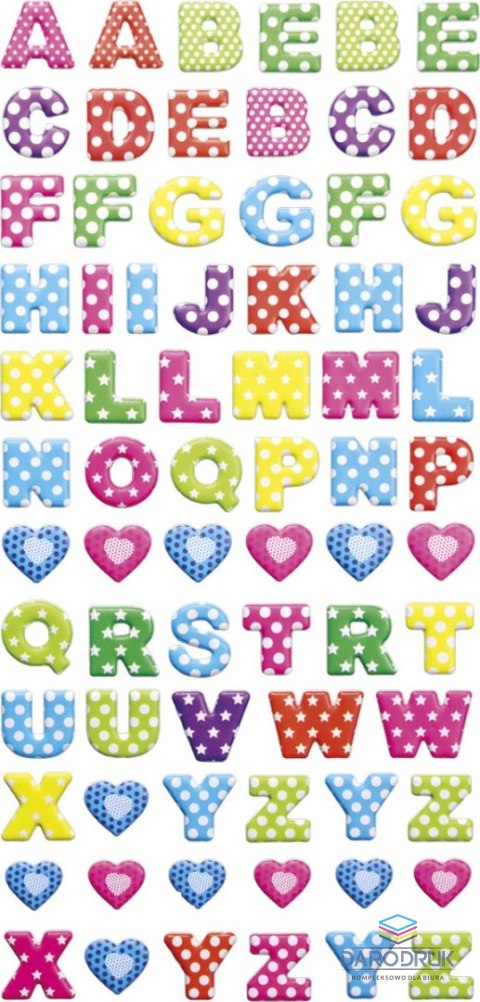 Titanum Naklejka (nalepka) Craft-Fun Series alfabet Titanum (25BJ033126)
