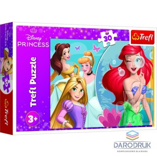 Trefl Puzzle Disney Princess Piękny dzień księżniczek 30 el. Trefl (18308)