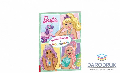 Ameet Książka dla dzieci Barbie™ Naklejam i Koloruję Ameet (Nak-1402)