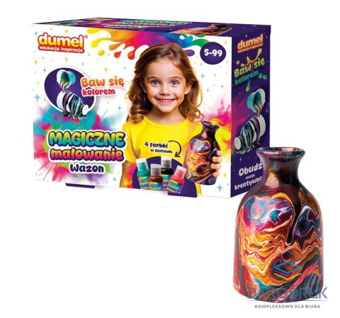 Dumel Zestaw kreatywny dla dzieci MAGICZNE MALOWANIE - WAZON Dumel (DD30621)