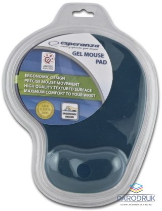 Esperanza Podkładka pod mysz żelowa granatowa Esperanza (EA137B)