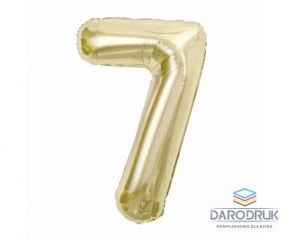 Godan Balon foliowy cyfra 7, szampańska, 85 cm Godan (CH-B8H7)