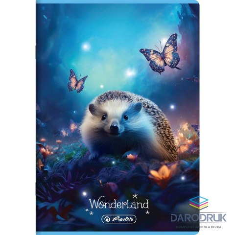 Herlitz Zeszyt A5 Wonderland 32k. 70g linia podwójna kolorowa Herlitz (400196830)