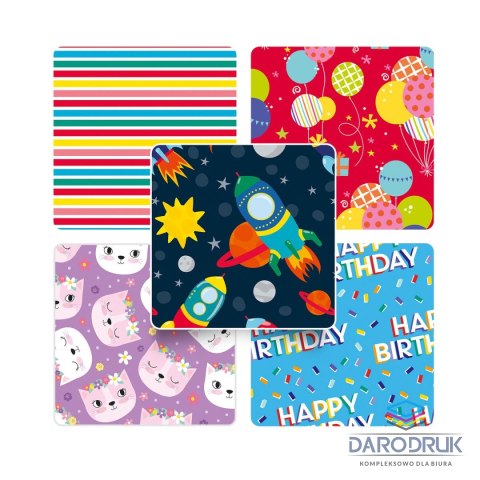 Interdruk Papier ozdobny Happy Birthday Kids mix [mm:] 700x10000 Interdruk