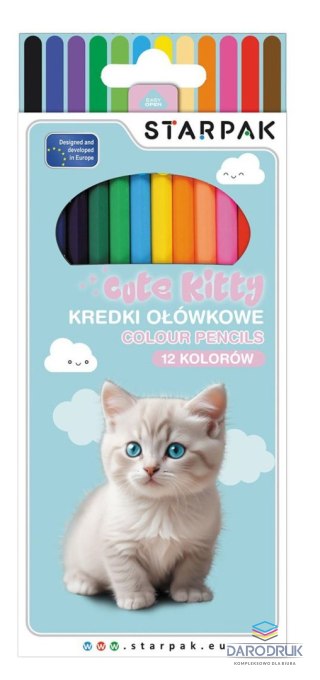 Starpak Kredki ołówkowe Kitty 12 kol. Starpak (559669)