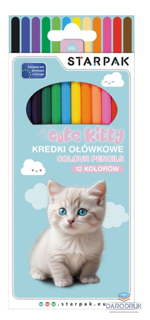 Starpak Kredki ołówkowe Kitty 12 kol. Starpak (559669)
