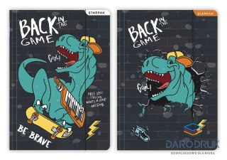 Starpak Teczka kartonowa na gumkę Skate Dino A4 mix Starpak (536505)