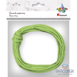 Titanum Sznurek Craft-Fun Series papierowy limonkowy 5m Titanum (G77)