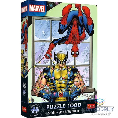 Trefl Puzzle Xmass Spider-Man & Wolverine: Święta 1000 el. Trefl (12088)